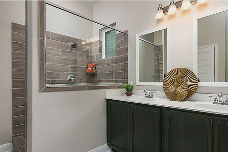 Representative furnished interior of a home built from the Sage by Chesmar Homes in Stillwater Ranch, Buda (Image 7).