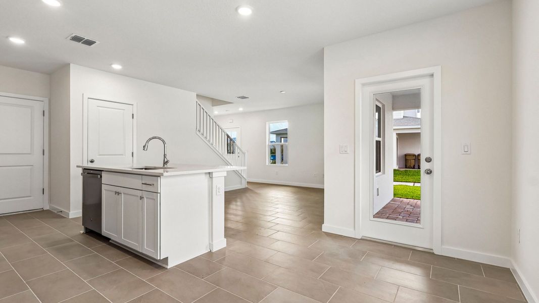 Furnished interior view inside a new home in Cyrene at Harmony, St. Cloud (Image 13).