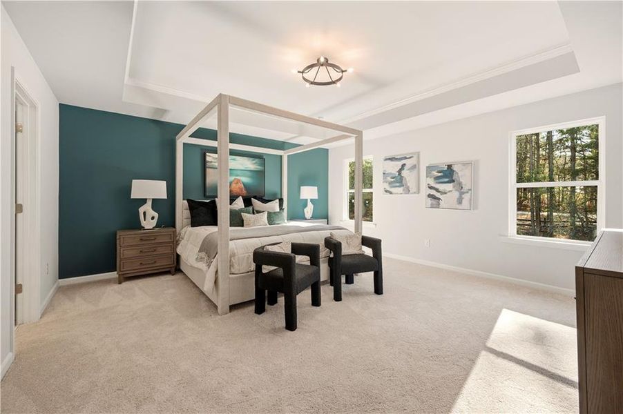 Furnished interior view inside a new home in Hamilton Lakes, Lawrenceville (Image 38). Furnished interior view inside a new home in Hamilton Lakes, Lawrenceville (Image 38).