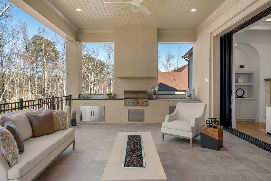 Exterior details and patio area of a home in , Milton (Image 44).