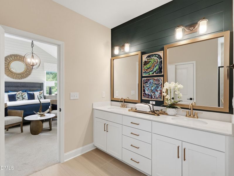 Furnished interior view inside a new home in The View, Durham (Image 20).