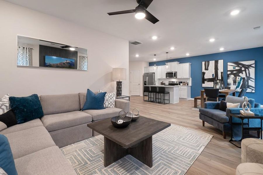Furnished interior view inside a new home in Chapel Hill, Newnan (Image 22).
