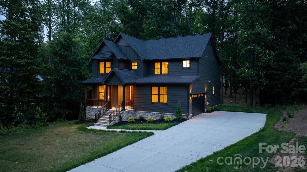 Front exterior of a new home in , Lincolnton, NC, highlighting curb appeal (Image 27).