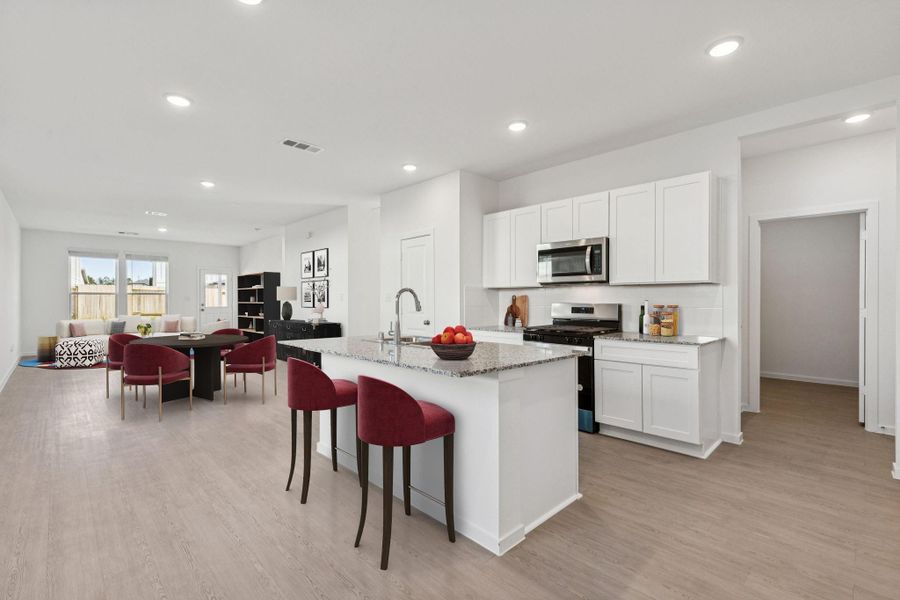 Furnished interior view inside a new home in Montgomery Bend, Montgomery (Image 8).