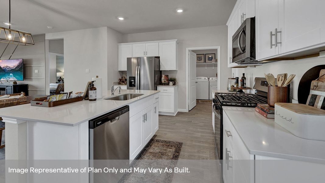 Furnished interior view inside a new home in Whisper South, San Marcos (Image 34).