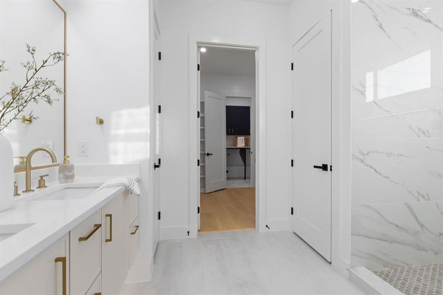 Furnished interior view inside a new home in , Dallas (Image 17).