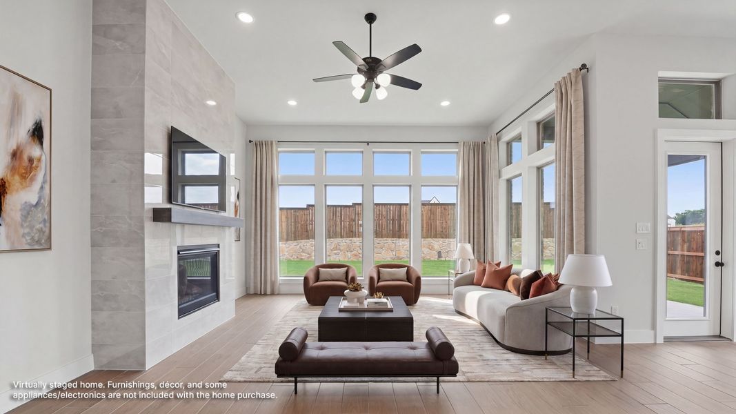 Furnished interior view inside a new home in The Parks at Wilson Creek, Celina (Image 7).