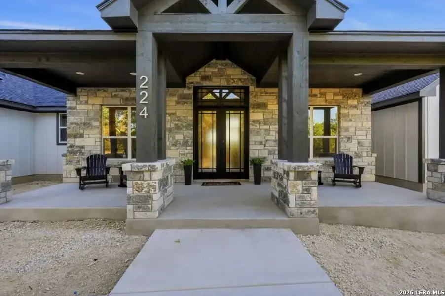 Exterior details and patio area of a home in , Fischer (Image 23).