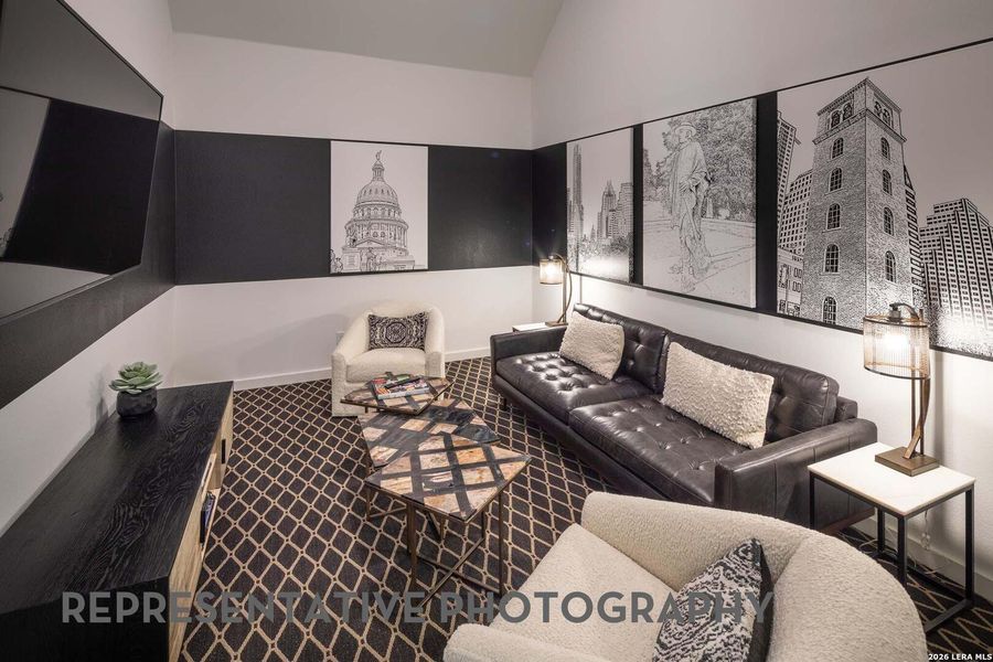 Furnished interior view inside a new home in Hallie's Cove, Schertz (Image 18).