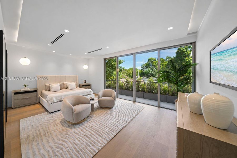 Furnished interior view inside a new home in , Miami (Image 13).