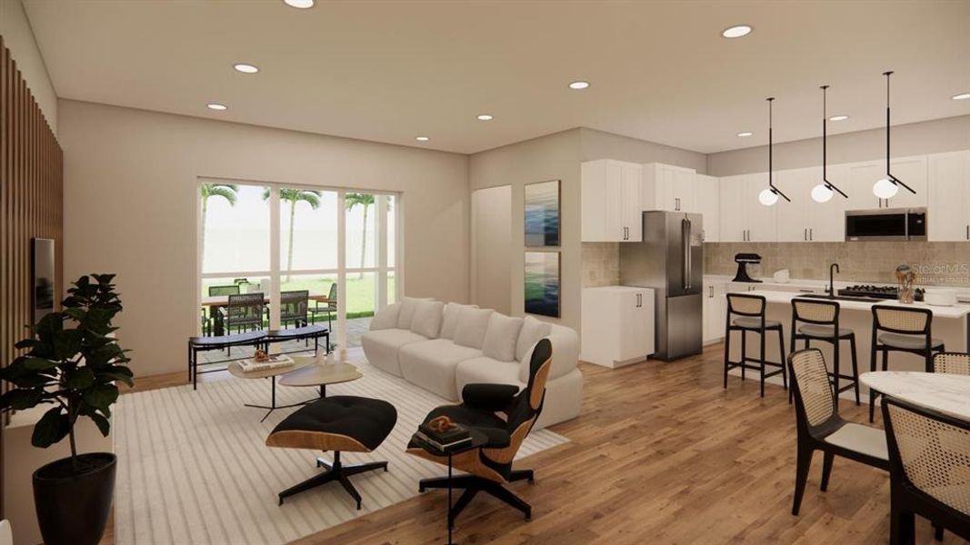 Furnished interior view inside a new home in , North Port (Image 8).