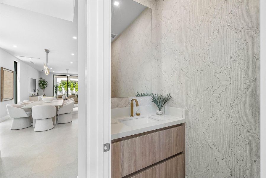 Furnished interior view inside a new home in , Delray Beach (Image 55). Furnished interior view inside a new home in , Delray Beach (Image 55).