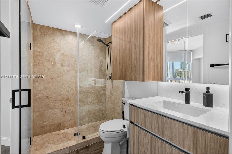 Furnished interior view inside a new home in , Miami (Image 11).
