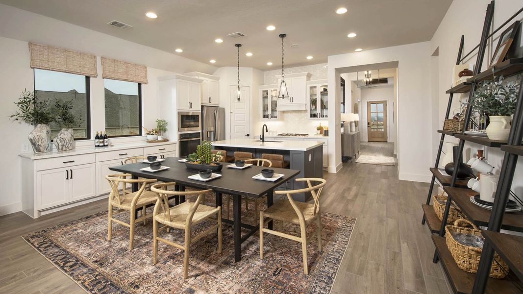 Furnished interior view inside a new home in Crosswinds, Kyle (Image 6).