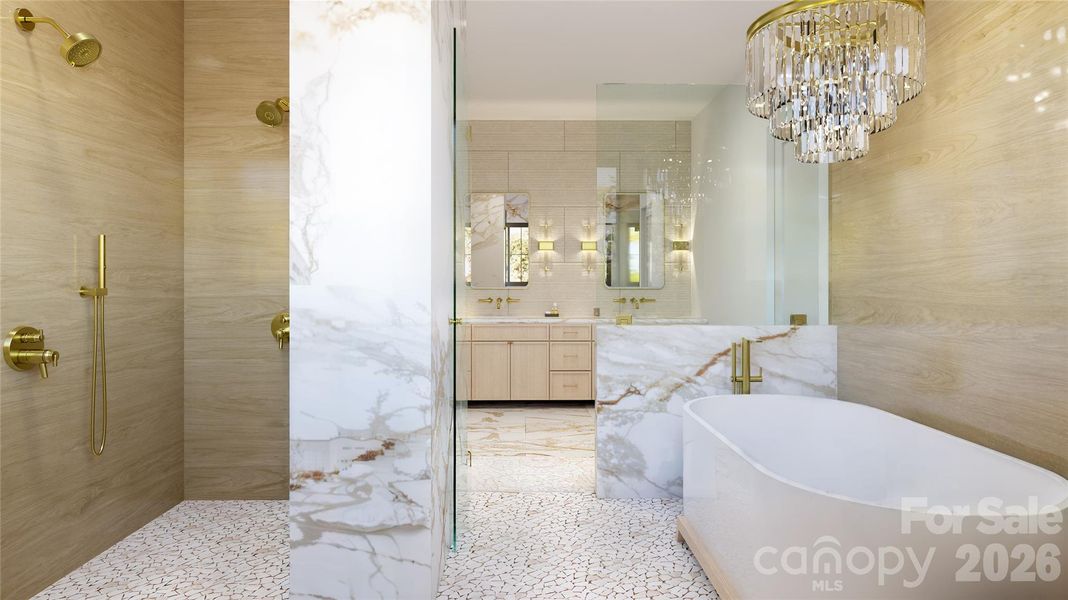 Furnished interior view inside a new home in , Davidson (Image 4).