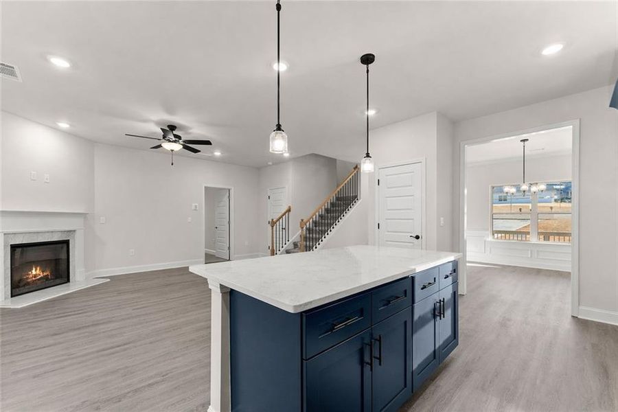Furnished interior view inside a new home in Thunder Ridge, Dawsonville (Image 4).