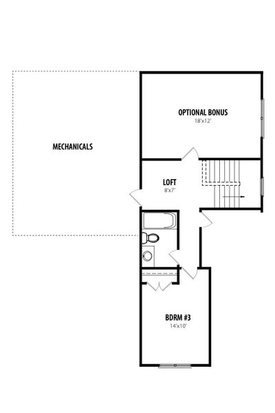 2D floor plan layout for the Plan by RiverWILD Homes in Riverwood Ranch, Clayton, NC (Image 2). 2D floor plan layout for the Plan by RiverWILD Homes in Riverwood Ranch, Clayton, NC (Image 2).