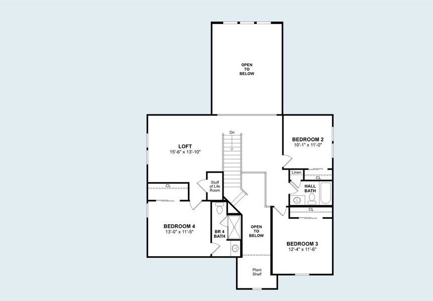 2D floor plan layout for the Omaha by K. Hovnanian® Homes in Kreymer at the Park, Wylie, TX (Image 20). 2D floor plan layout for the Omaha by K. Hovnanian® Homes in Kreymer at the Park, Wylie, TX (Image 20).
