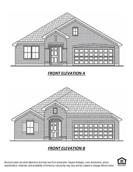 Front exterior of a new home in Splendora Fields, Splendora, TX, highlighting curb appeal (Image 1).