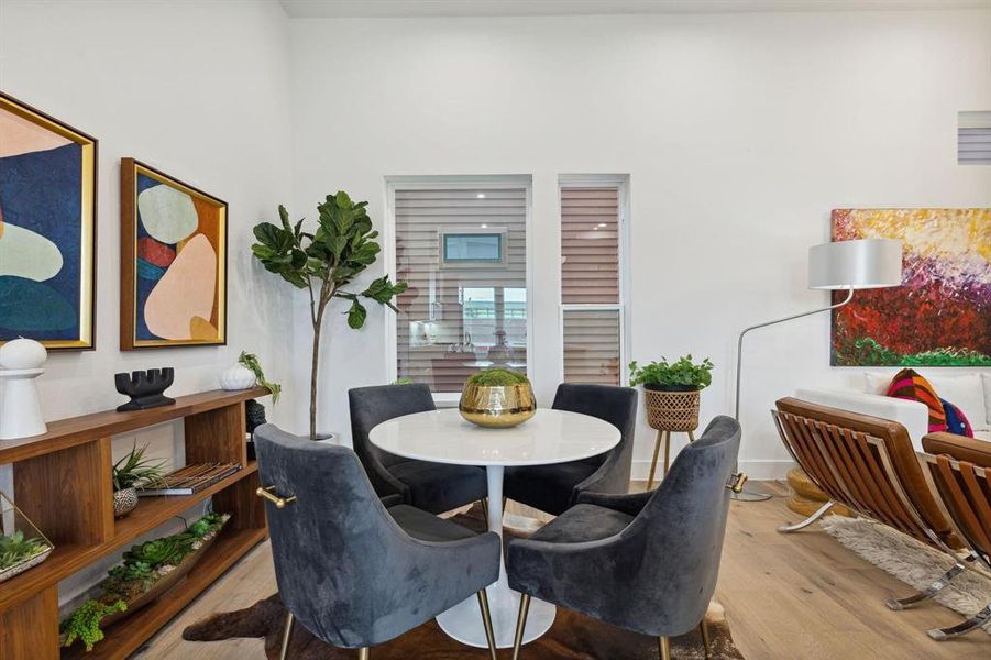 Furnished interior view inside a new home in , Dallas (Image 11).