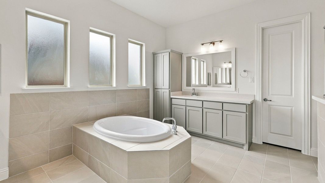 Furnished interior view inside a new home in Green Meadows Classic, Celina (Image 40).