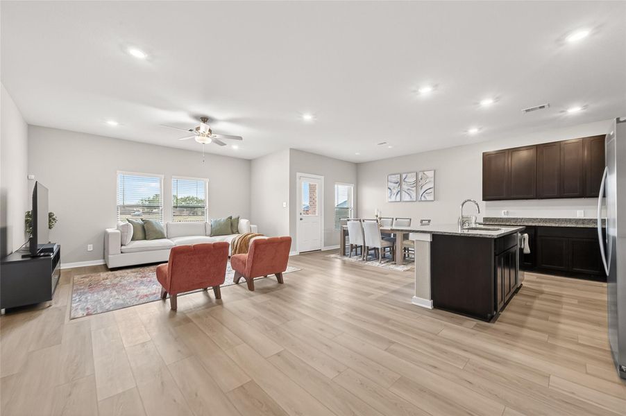 Furnished interior view inside a new home in Arabella on the Prairie, Richmond (Image 5).