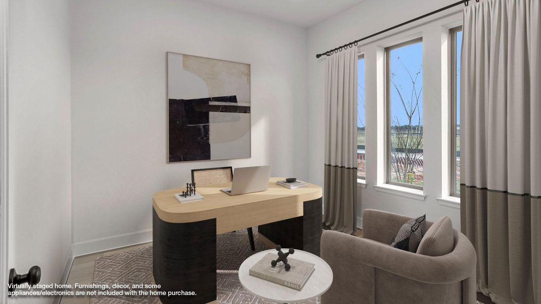 Furnished interior view inside a new home in Everly 50', Hockley (Image 7).