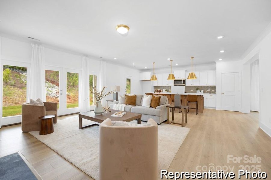 Furnished interior view inside a new home in Whispering Hills, Locust (Image 4).