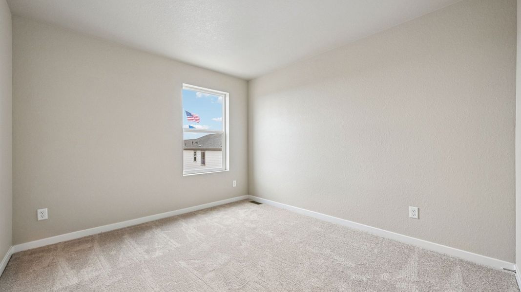 Furnished interior view inside a new home in Windler Townhomes, Aurora (Image 28). Furnished interior view inside a new home in Windler Townhomes, Aurora (Image 28).