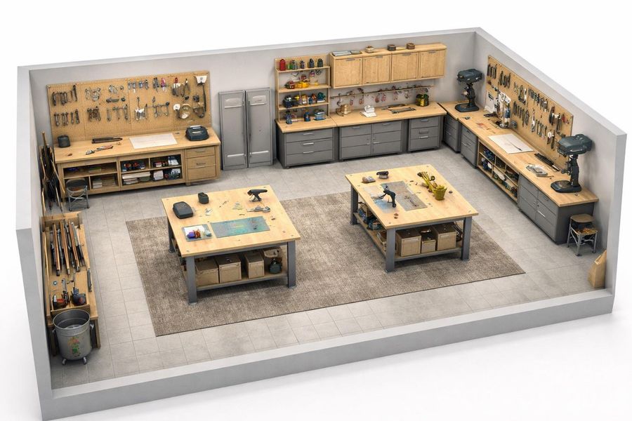 Commercial Space Idea -Workshop - Ai generated