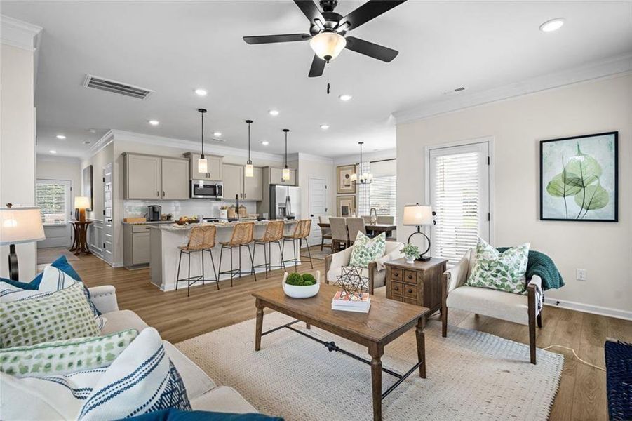 Furnished interior view inside a new home in Sanders Park, Austell (Image 37).