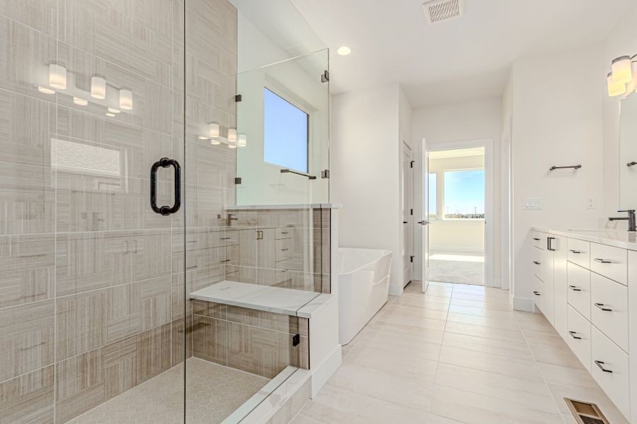 Furnished interior view inside a new home in West Grange, Longmont (Image 15).