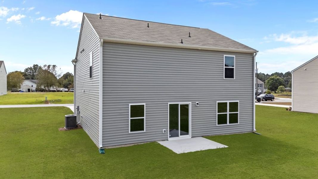 Exterior details and patio area of a home in Hunter Hill, Rocky Mount (Image 24).