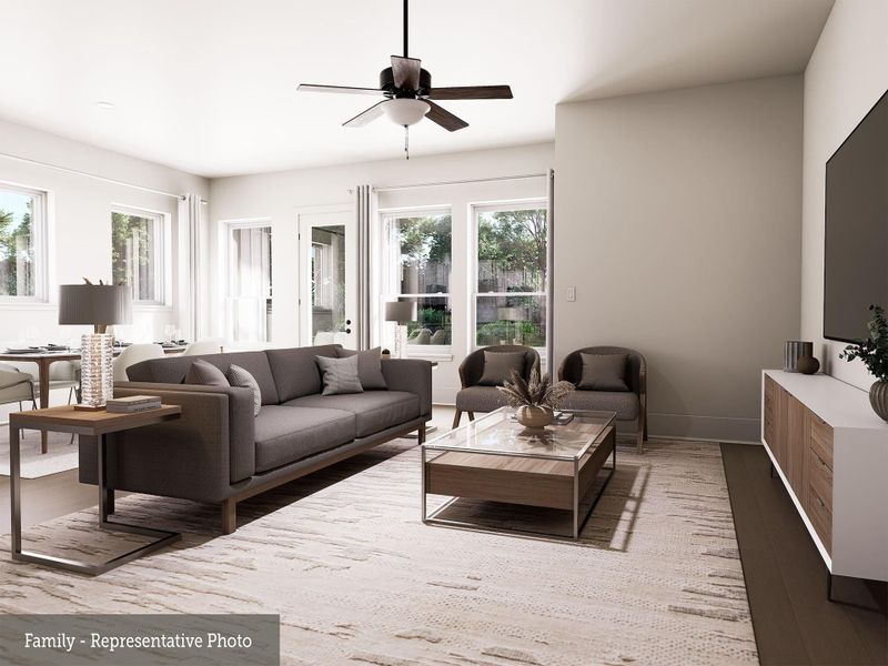 Furnished interior view inside a new home in Legacy - Retreat Collection, League City (Image 5).