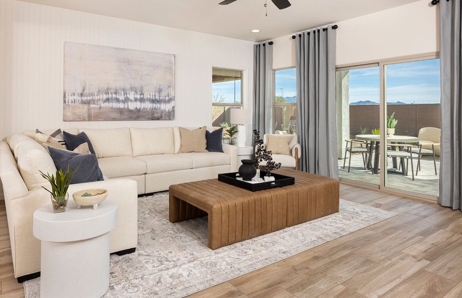 Representative furnished interior of a home built from the Barletta by Pulte Homes in Alamar, Avondale (Image 7).