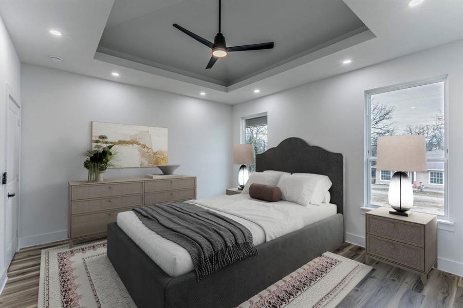 Furnished interior view inside a new home in , Malakoff (Image 8).