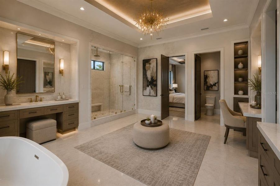 Furnished interior view inside a new home in , Odessa (Image 24).