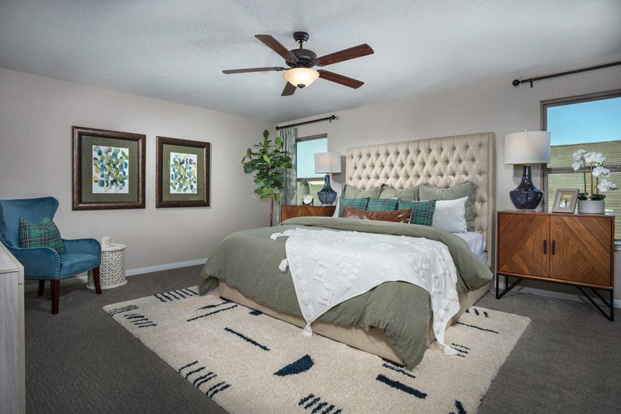 Representative furnished interior of a home built from the 2372 Modeled by KB Home in Olympia Falls, Fresno (Image 3).