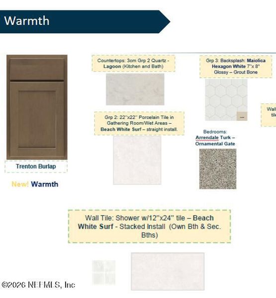 Sample of building materials used in homes in Hyland Trail, Green Cove Springs (Image 23).