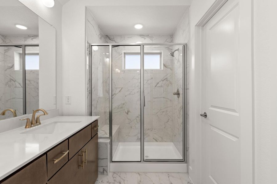 Furnished interior view inside a new home in Garden Collection at Union Park, Little Elm (Image 10).