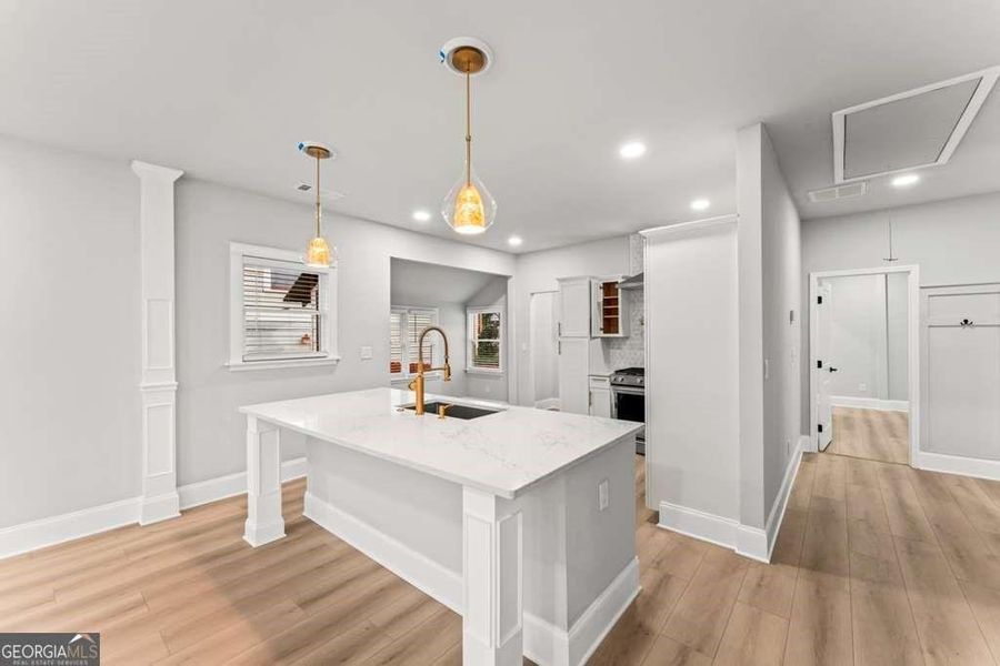 Furnished interior view inside a new home in , Atlanta (Image 6).