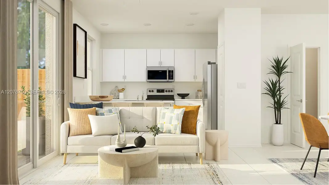 Furnished interior view inside a new home in Altamira, Homestead (Image 7). Furnished interior view inside a new home in Altamira, Homestead (Image 7).