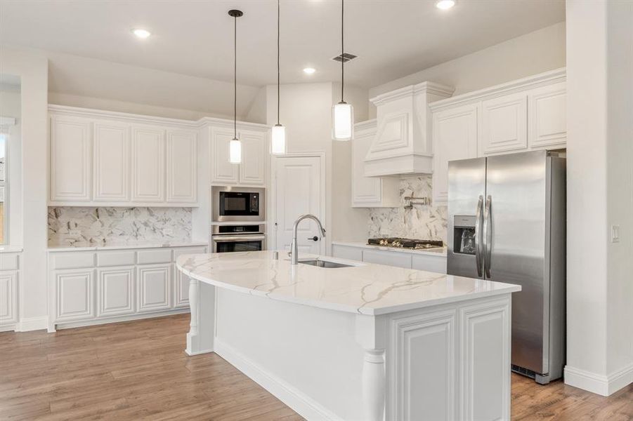 Furnished interior view inside a new home in Stone River Glen 60s, Royse City (Image 7).