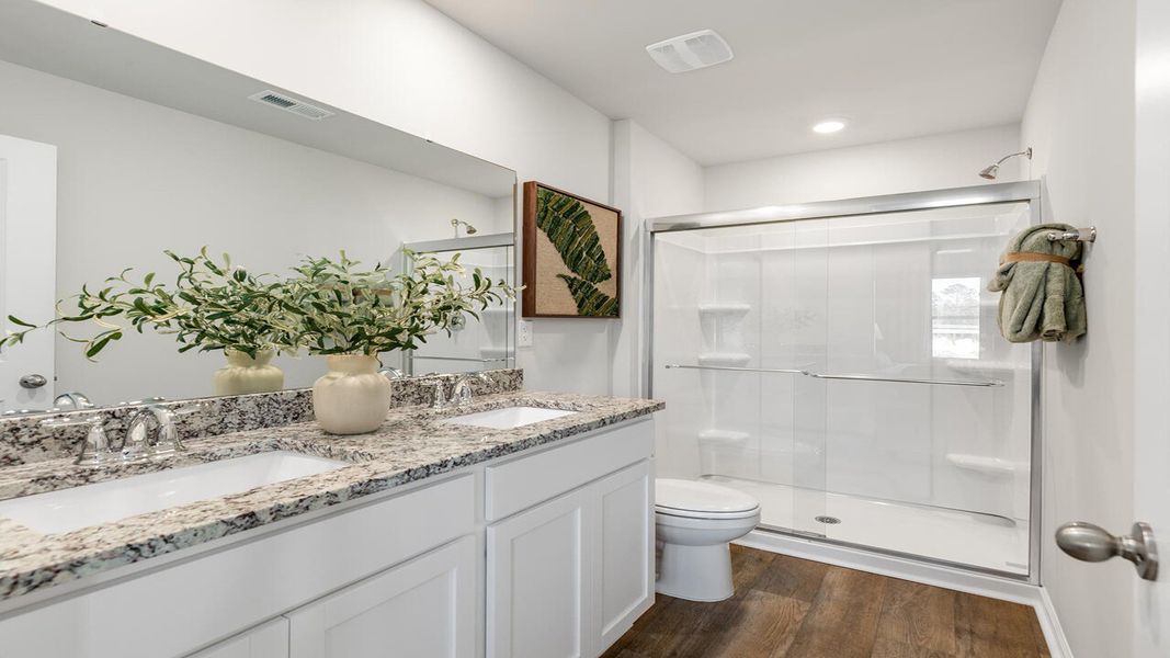 Furnished interior view inside a new home in McKenzie Gardens, Brunswick (Image 17).