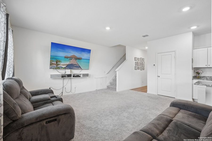 Furnished interior view inside a new home in Sutton Farms, San Antonio (Image 18). Furnished interior view inside a new home in Sutton Farms, San Antonio (Image 18).