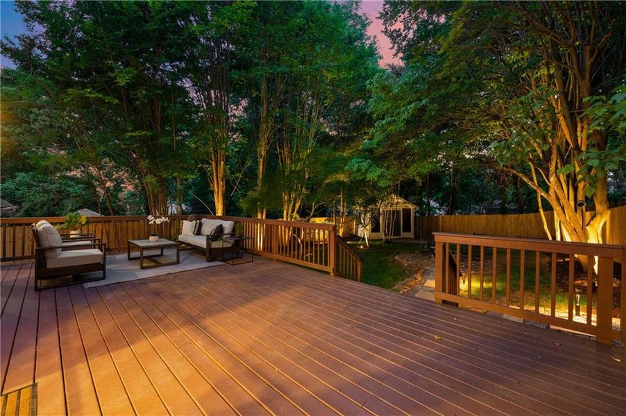 Exterior details and patio area of a home in , Atlanta (Image 31).