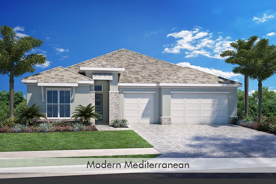 Representative exterior photo of a completed home built from the Fairlead by Homes by Towne in Palmera at Wellen Park, Venice, FL (Image 9).