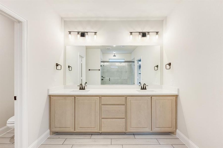 Furnished interior view inside a new home in East Oak Creek 60-65, Commerce (Image 6). Furnished interior view inside a new home in East Oak Creek 60-65, Commerce (Image 6).