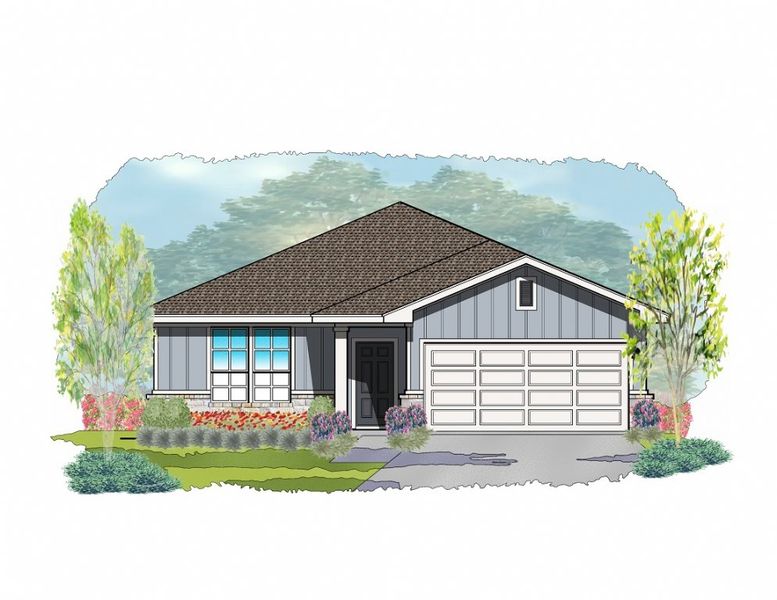 Representative exterior photo of a completed home built from the Preston by Steve Klein Custom Builder in TerraVista, Victoria, TX (Image 2). Representative exterior photo of a completed home built from the Preston by Steve Klein Custom Builder in TerraVista, Victoria, TX (Image 2).