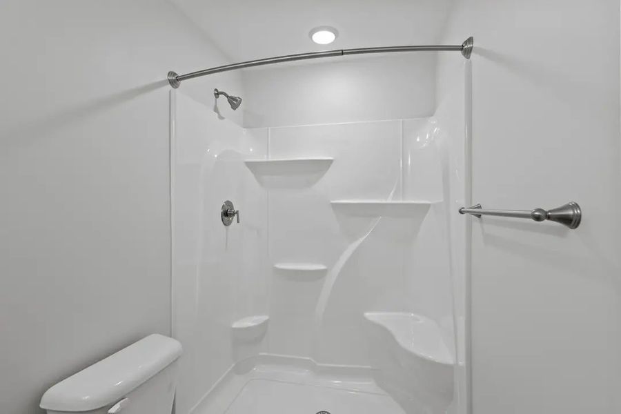 Furnished interior in a model home at The Villas in Newport (Image 14).